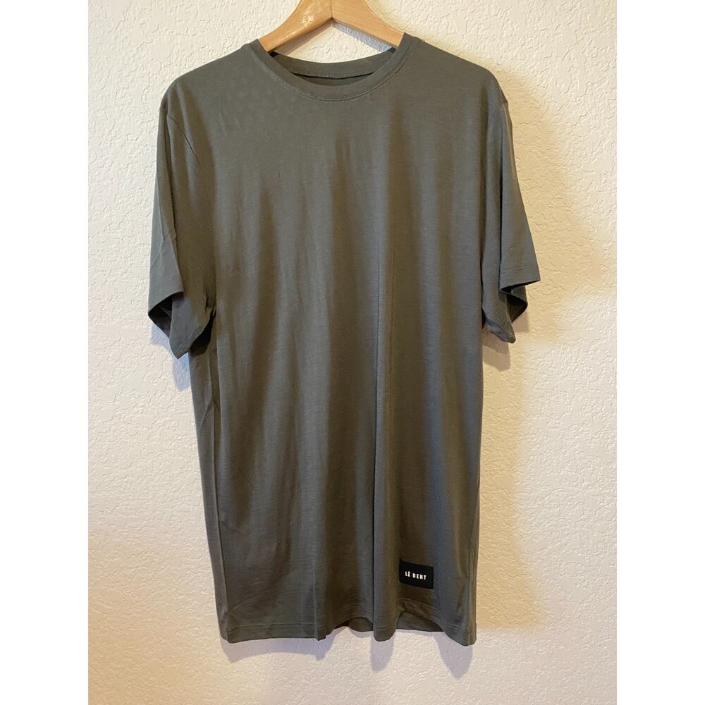 Le Bent‎ Men's Wool Blend Baselayer Shirt Ultralight 160 Gm2 Sz L Green NWT READ